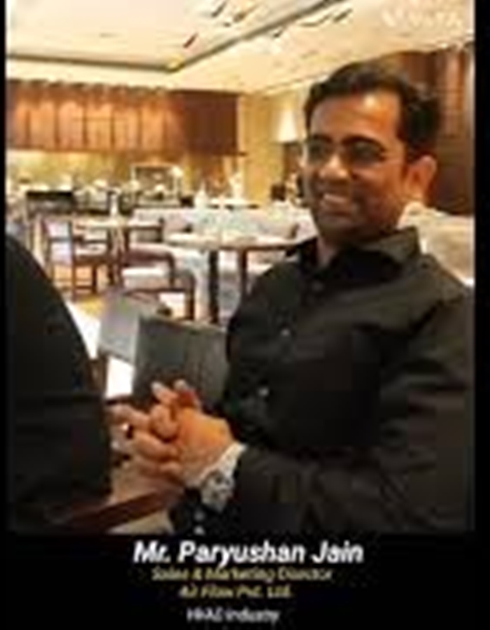 Mr. Paryushan Jain of Airflow Pvt Ltd