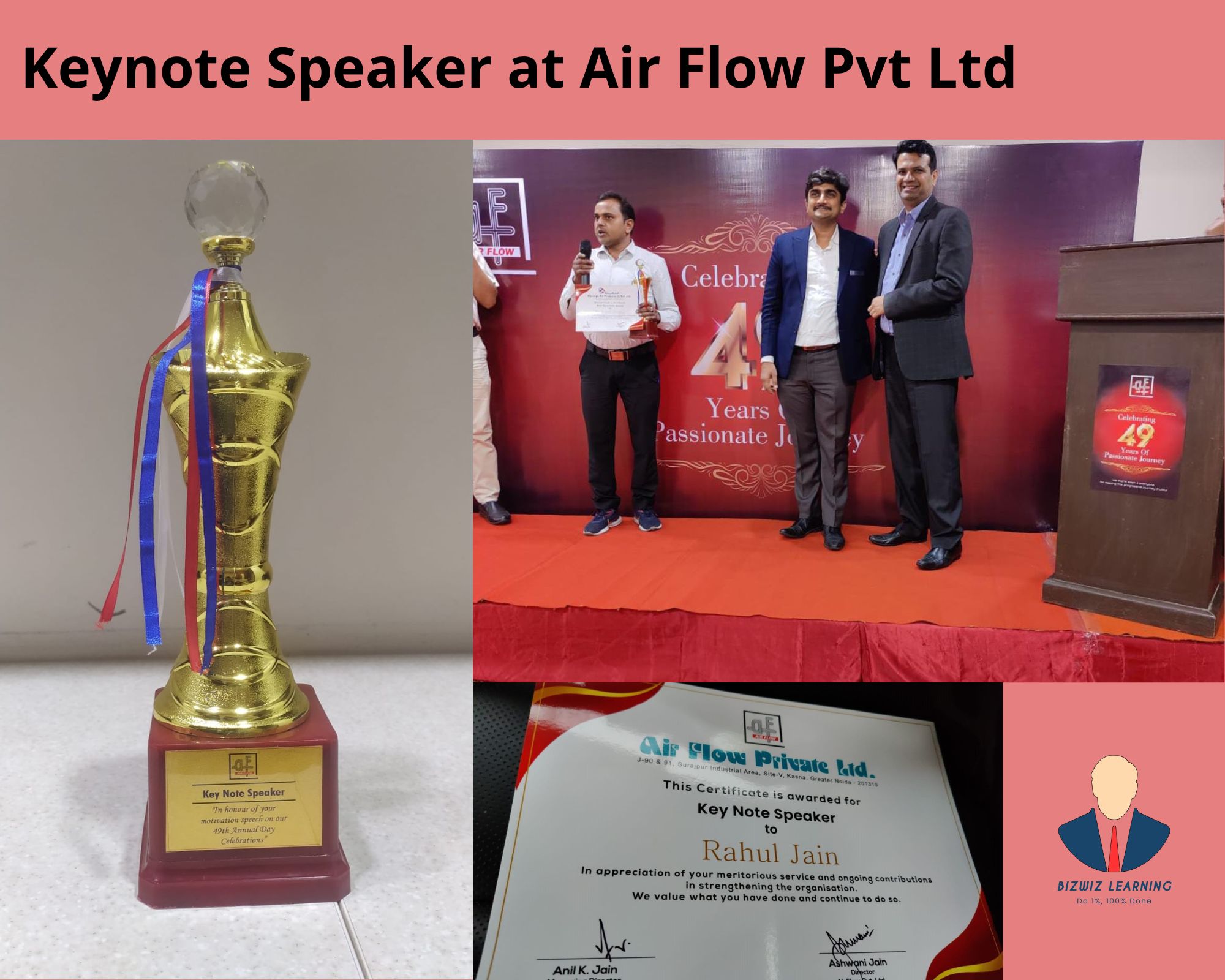 Keynote Speaker at Air Flow Pvt Ltd