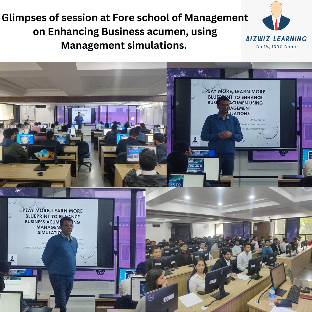 Session at Fore school of Management on Enhancing Business acumen
